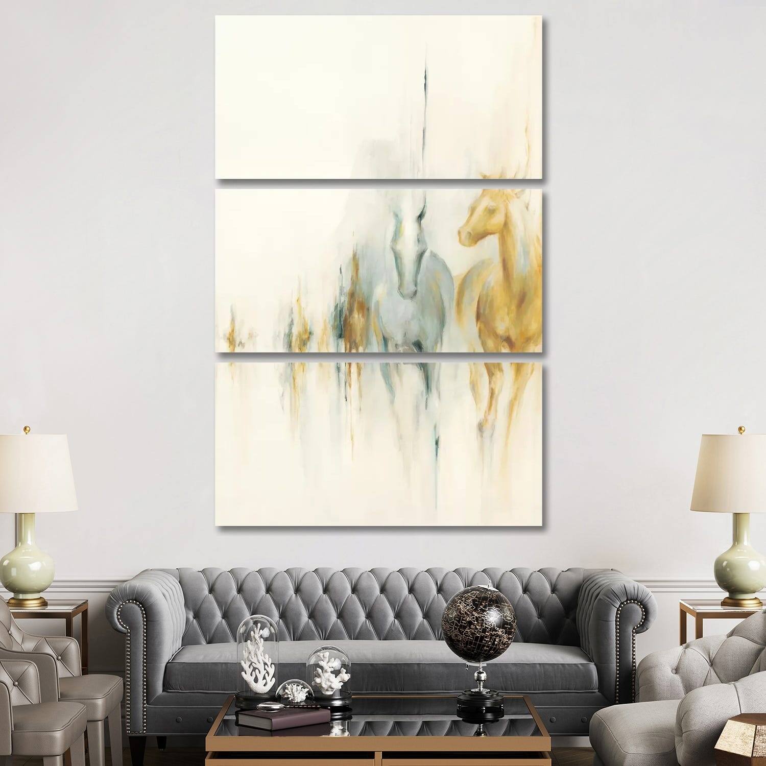 iCanvas "Vanguard" by Dina D'Argo 3Piece Canvas Wall Art Set Bed